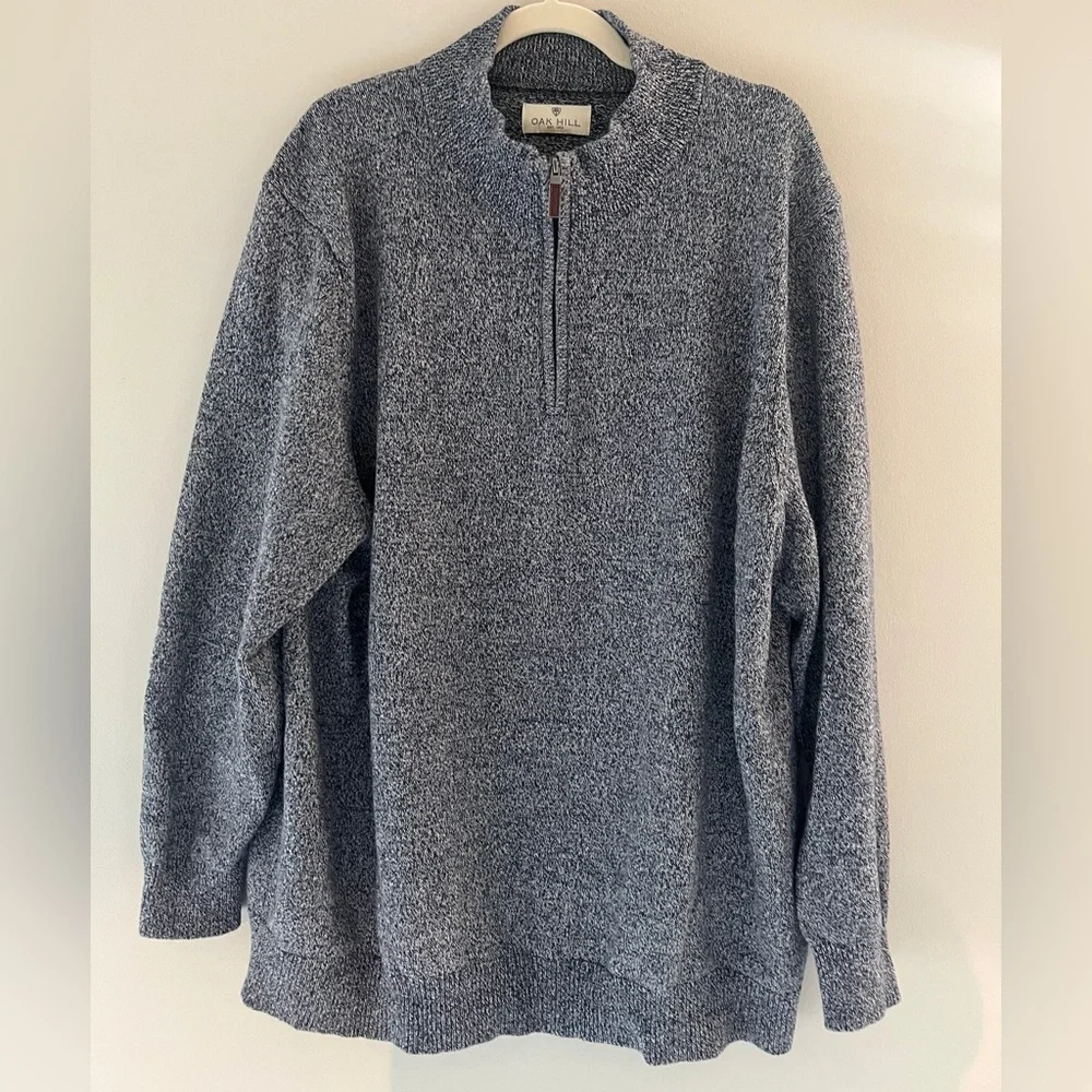 Oak Hill Men's Quarter-Zip Sweater Pullover - Picture 1 of 7